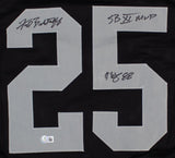 Fred Biletnikoff Signed Oakland Raiders Jersey Twice Inscribed (Beckett) HOF Q.B