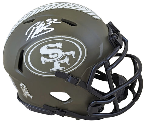 49ers Patrick Willis Signed Salute To Service Speed Mini Helmet BAS Witnessed