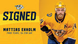Mattias Ekholm Signed Predators Jersey (JSA COA) Nashville Defenseman 2012-2022