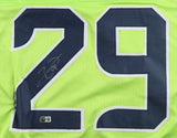 Earl Thomas Signed Seattle Seahawks Jersey (Beckett) 7xPro Bowl Defensive Back