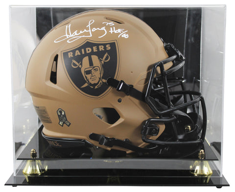 Raiders Howie Long "HOF 00" Signed STS II F/S Speed Proline Helmet w/ Case BAS W