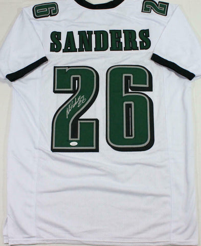 Miles Sanders Autographed White Pro Style Jersey - JSA W Auth *2