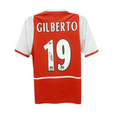 Gilberto Silva Signed Arsenal Soccer Jersey #19 with Beckett COA