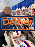 Darrelle Revis Autographed New England Patriots F/S Retro Helmet Beckett 56471