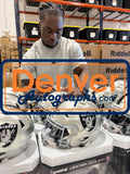 Ashton Jeanty Autographed Las Vegas Raiders Midi Helmet Beckett Witness 53219