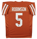 Texas Bijan Robinson Authentic Signed Burnt Orange Pro Style Jersey BAS