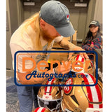 George Kittle Autographed San Francisco 49ers F/S Helmet Axiom Beckett 58554