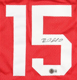 Reed Sheppard Signed Houston Rockets Jersey (Beckett) 2024 #3 Overall Pick