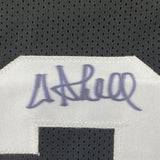 Framed Signed Donnie Shell 35x39 Pittsburgh Black Jersey JSA COA