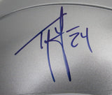 Ty Law HOF Signed/Autographed Patriots Mini Football Helmet Beckett 213366