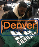 Miles Sanders Autographed/Signed Pro Style Green XL Jersey BAS 25951