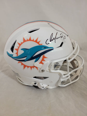 DAN MARINO SIGNED MIAMI DOLPHINS F/S SPEEDFLEX AUTHENTIC HELMET BECKETT QR