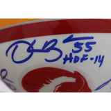 Lee Roy Selmon +4 Tampa Bay Buccaneers Signed 75-96 Mini Helmet Beckett 57280