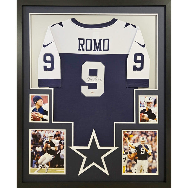 Tony Romo Autographed Signed Framed Dallas Cowboys Nike Jersey PSA/DNA