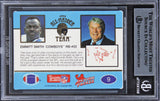 Cowboys Emmitt Smith Signed 1990 Action Packed All-Madden #9 Card BAS Slabbed