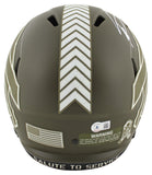 Bills Stefon Diggs Signed Salute To Service Full Size Speed Rep Helmet BAS Wit 2