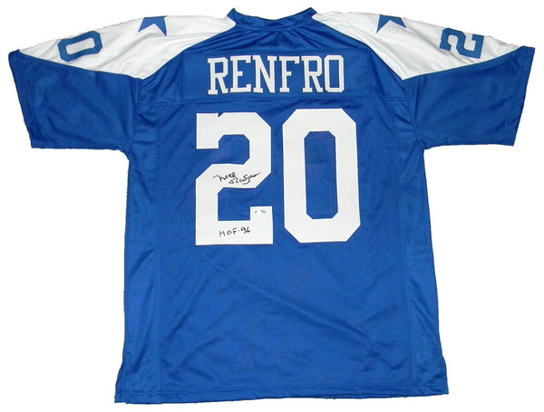 MEL RENFRO AUTOGRAPHED SIGNED DALLAS COWBOYS #20 THROWBACK JERSEY TRISTAR