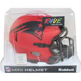 Christian Gonzalez Signed New England Patriots Rave Mini Helmet Beckett 50785