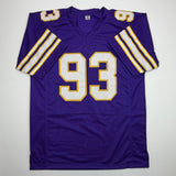 Autographed/Signed Jonathan Allen Minnesota Purple Retro Jersey Beckett COA