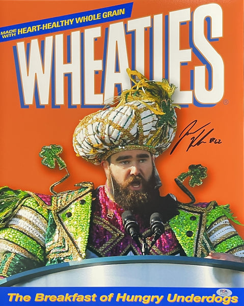 Jason Kelce Philadelphia Eagles Signed 16x20 Photo Witness PSA/DNA 205814