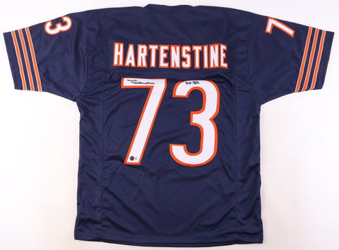 Mike Hartenstine Signed Chicago Bears Signed Inscribed 'SB XX' Jersey (Beckett)