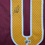 Autographed/Signed Mike Sainristil Washington Burgundy Jersey Beckett COA