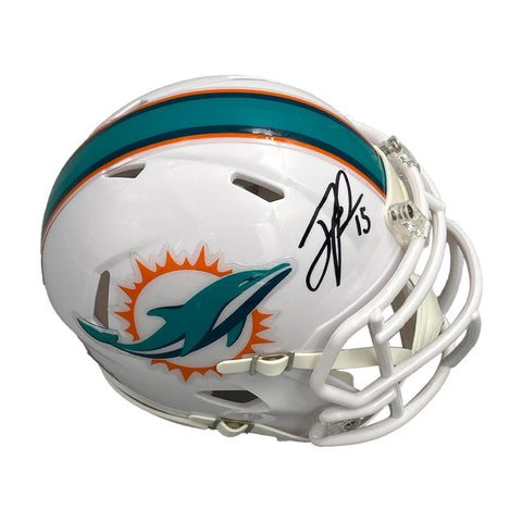Jalen Phillips Autographed Miami Dolphins Speed Mini - BAS
