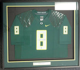 OREGON MARCUS MARIOTA AUTOGRAPHED SIGNED FRAMED GREEN NIKE JERSEY MM HOLO 89825