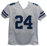 Larry Brown Autographed/Signed Pro Style White XL Jersey SB XXX MVP BAS 32535