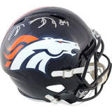 Shannon Sharpe Autographed Denver Broncos F/S TB Helmet Beckett Witness 51163