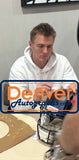Bo Nix Autographed/Signed Denver Broncos Authentic Helmet Beckett Witness 56437