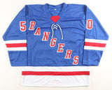 Will Cuylle Signed New York Rangers Jersey (Beckett) 2020 2nd Round Draft Pick