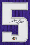 De'Aaron Fox Authentic Signed Purple Pro Style Jersey Autographed BAS Witnessed