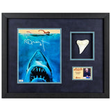 Richard Dreyfuss Autographed Jaws 8x10 Photo with Shark Tooth Display