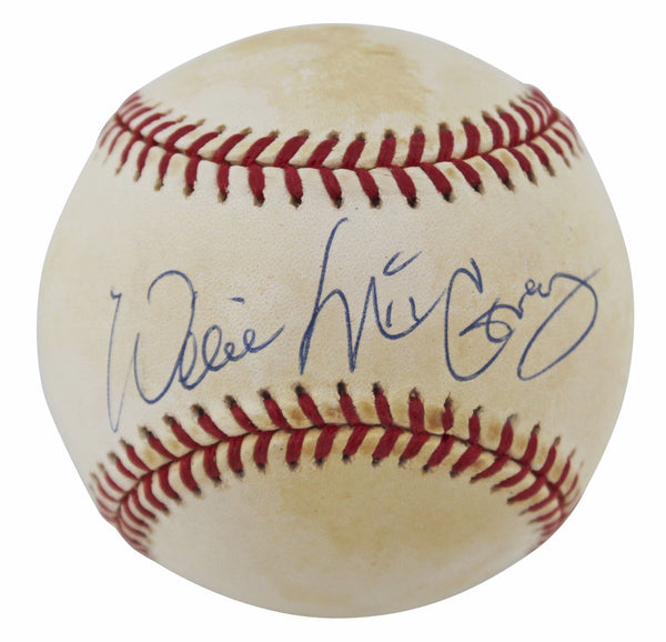 Giants Willie McCovey Authentic Signed Leonard Coleman Onl Baseball BAS #BN06129