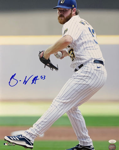 Milw Brewers All Star Pitcher BRANDON WOODRUFF Signed 16x20 Photo #12 AUTO - JSA