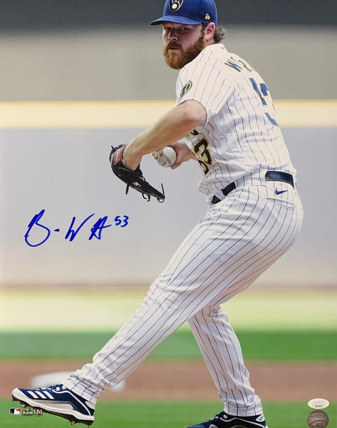 Milw Brewers All Star Pitcher BRANDON WOODRUFF Signed 16x20 Photo #12 AUTO - JSA