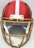 TREY LANCE AUTOGRAPHED 49ERS FLASH RED FULL SIZE SPEED HELMET BECKETT QR 197092