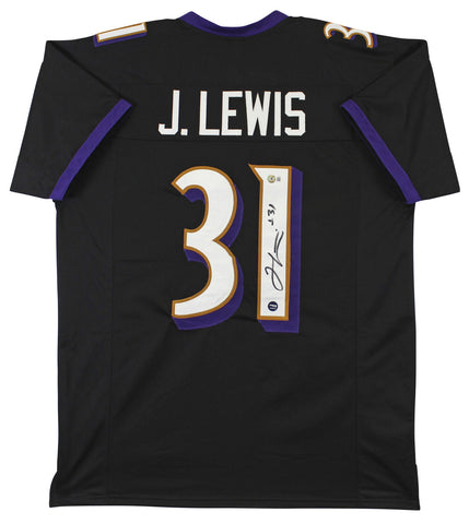 Jamal Lewis Authentic Signed Black Pro Style Jersey Autographed BAS Witnessed
