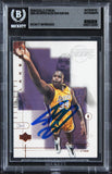 Lakers Shaquille O'Neal Signed 2001 Upper Deck #39 Card Auto GM 10! BAS Slabbed