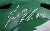 Jason Kelce Signed/Inscr Kelly Full Size Replica Eagles Helmet PSA/DNA 208038