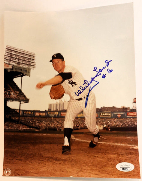 Whitey Ford Autographed 8x10 Photo JSA COA