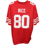 Jerry Rice Signed San Francisco 49ers Red Nike Jersey FAN 46317