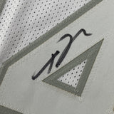 Autographed/Signed Giannis Antetokounmpo Milwaukee White Ice Basketball Jersey J