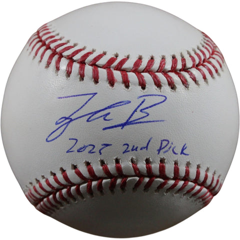 Tyler Bremner Autographed Anaheim Angeles OML Baseball 25 2nd Pick Beckett 56306