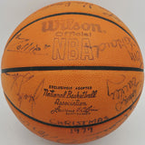 1979-80 Supersonics Autographed NBA Basketball 13 Sigs Wilkens Brown Beckett