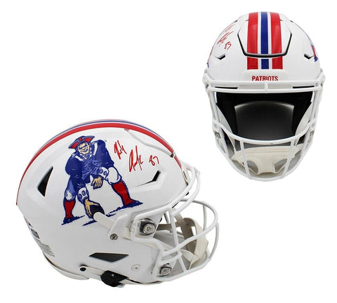 Rob Gronkowski Signed New England Patriots Speed Flex Auth TB Minuteman Helmet