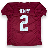 Derrick Henry Autographed SIGNED Jersey with Heisman inscription - Beckett