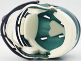 JASON KELCE AUTOGRAPHED SIGNED EAGLES GREEN SPEED MINI HELMET BECKETT QR 232725