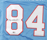 Billy "White Shoes" Johnson Signed Houston Oilers Jersey (TriStar) 3xPro Bowl WR